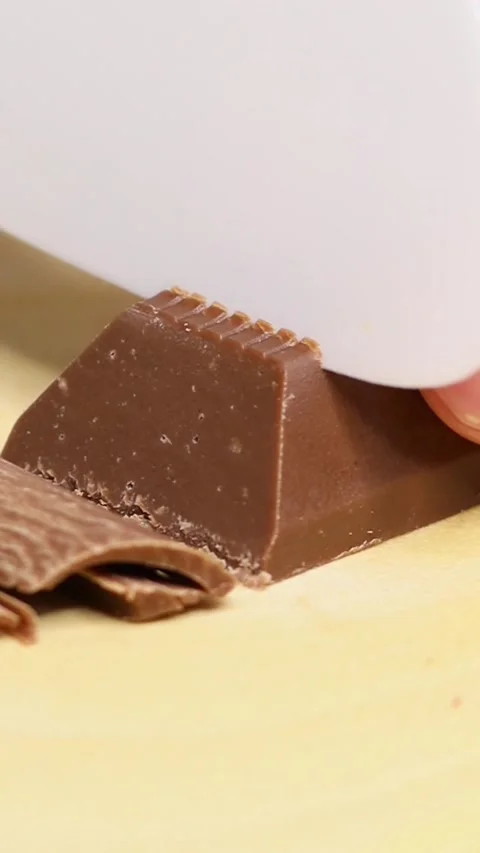 Chocolate cutting Stock Footage 145517027