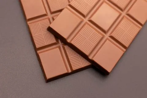 Chocolate on a dark background Stock Photos