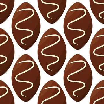 Chocolate day candy milk black background textile Stock Illustration