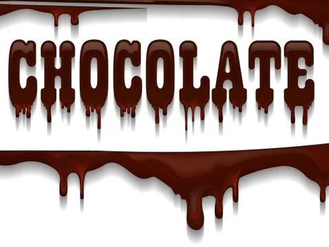 Chocolate design. Ilustración de archivo