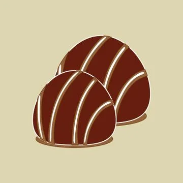 Chocolate design over white background, vector illustration Ilustração Stock