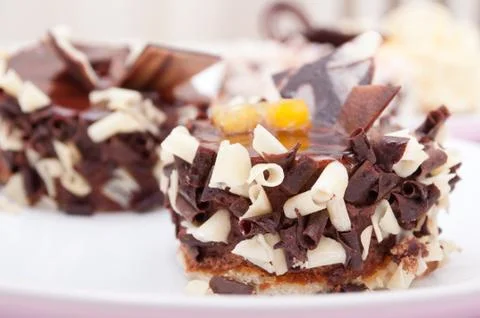 Chocolate dessert Stock Photos