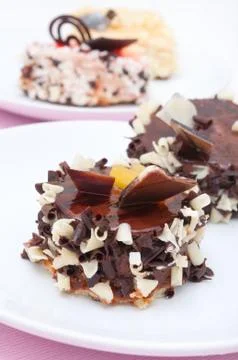 Chocolate dessert Stock Photos