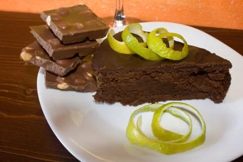 Chocolate dessert Stock Photos