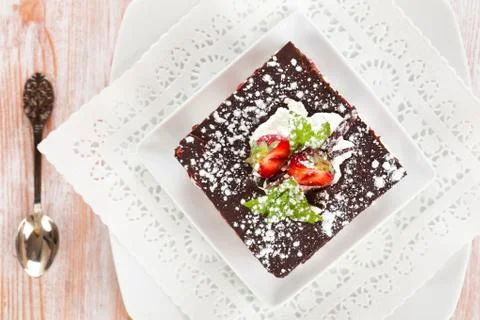 Chocolate dessert. Stock Photos