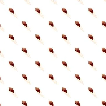 Chocolate dessert sweets flat repeat pattern design Stockillustratie