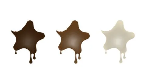 Chocolate desserts in the shape of a star. Illustrazione stock