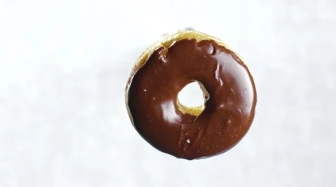 Chocolate Dip Donut Stock Footage 42710470