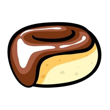 Chocolate Donut Stock Illustration