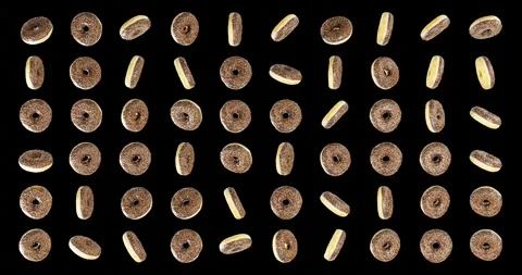 Chocolate donut pattern 스톡 동영상 285222743