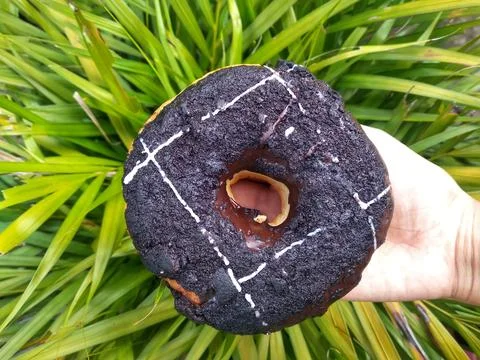Chocolate donut Stock Photos