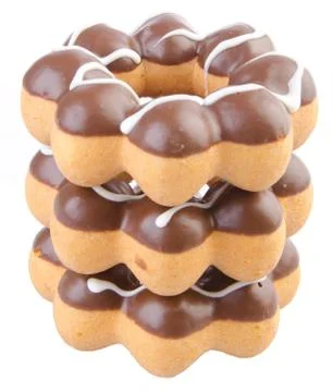 Chocolate donuts on a background Stock-Fotos