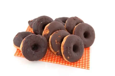 Chocolate donuts Stock Photos