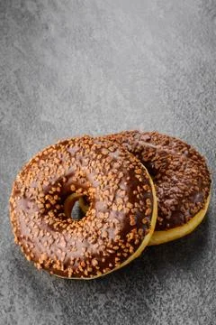 Chocolate Donuts Stock Photos