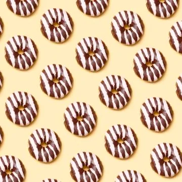 Chocolate donuts Stock Photos
