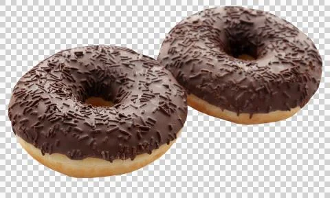 Chocolate donuts Stock Photos