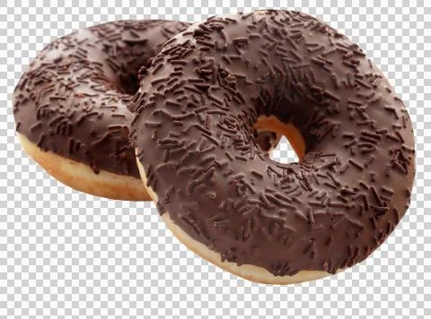 Chocolate donuts Stock Photos
