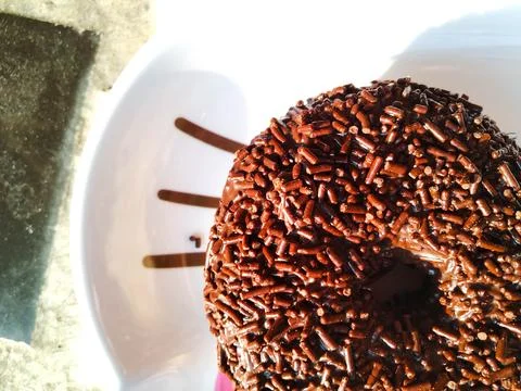Chocolate Donuts Foto stock