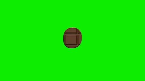Chocolate dot period punctuation mark animation Vídeo Stock 340276014