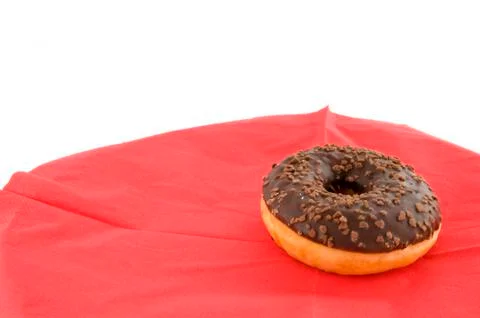 Chocolate doughnuts Stock Photos
