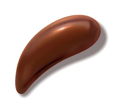 Chocolate drop, glossy syrup drip, caramel squirt Stock Illustration