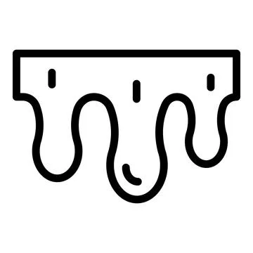 Chocolate drop icon outline vector. Candy food 스톡 일러스트