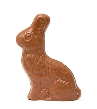 Chocolate easter bunny Foto stock