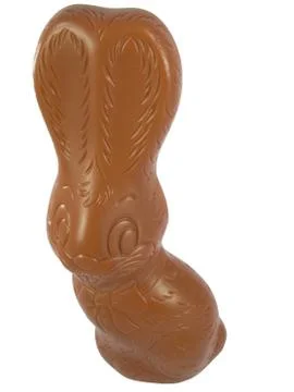 Chocolate Easter Bunny. Traditional Easter sweet. Stock Photos