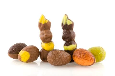 Chocolate easter candy Foto stock
