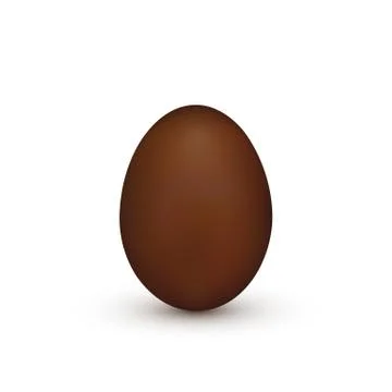 Chocolate Easter Egg. Element of Easter decoration and celebration. Vector il Stock Illustration