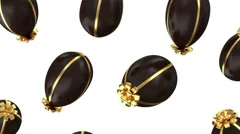 4K Animation of Empty Chocolate Egg Open, Stock Video