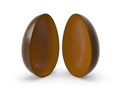 Chocolate Easter Egg Halves イラスト素材