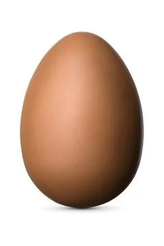 Chocolate Easter egg isolated on white. Stock Photos