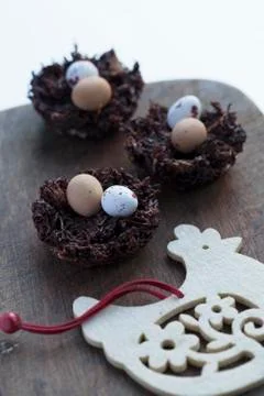 Chocolate Easter egg Stock Photos