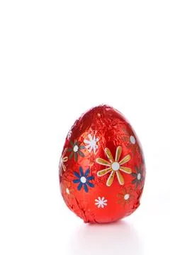 Chocolate easter egg Stock Photos