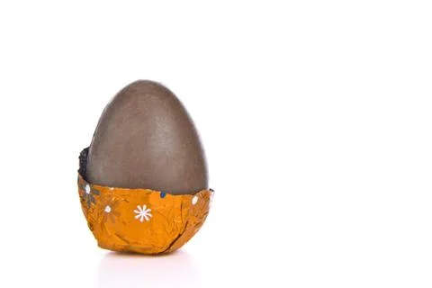 Chocolate easter egg Stock Photos
