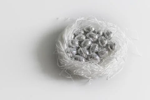 Chocolate easter egg Stock Photos