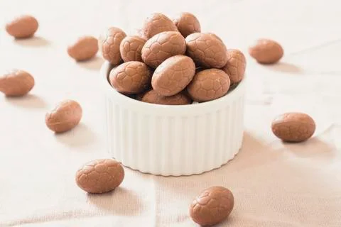 Chocolate Easter eggs Stock Photos