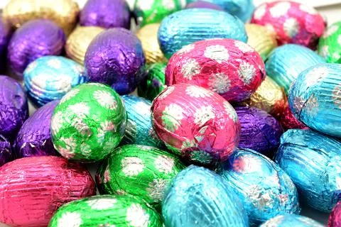 Chocolate Easter Eggs Stock Photos