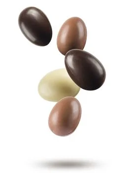 Chocolate easter eggs Stock Photos