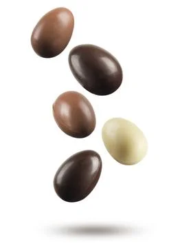 Chocolate easter eggs Stock Photos