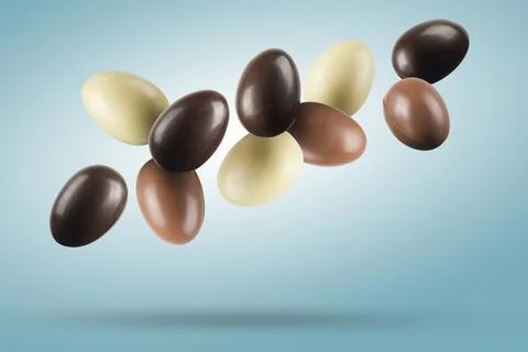 Chocolate easter eggs Stock Photos