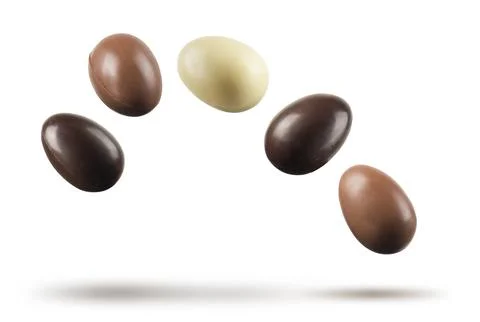 Chocolate easter eggs Stock Photos