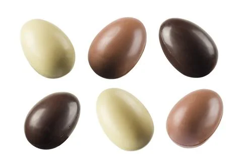 Chocolate easter eggs Foto stock