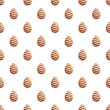 Chocolate easter eggs seamless striped pattern background 스톡 일러스트