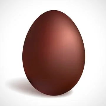 Chocolate egg. Happy Easter concept Stock Illustration