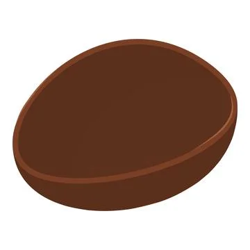 Chocolate egg icon, isometric style Stock Illustration