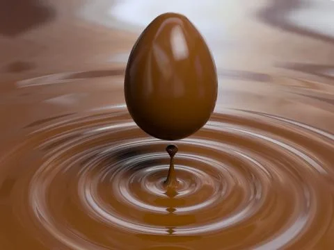 Chocolate egg Stock Illustration