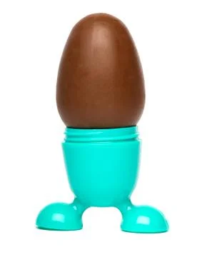 Chocolate egg Stock Photos