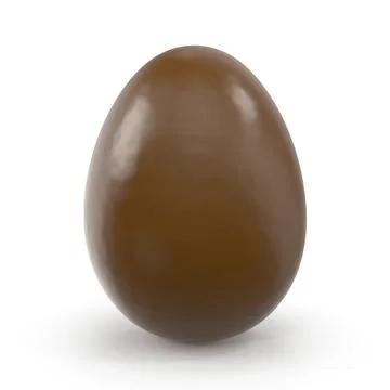 Chocolate Egg A Smooth, Glossy Easter Treat Illustrazione stock
